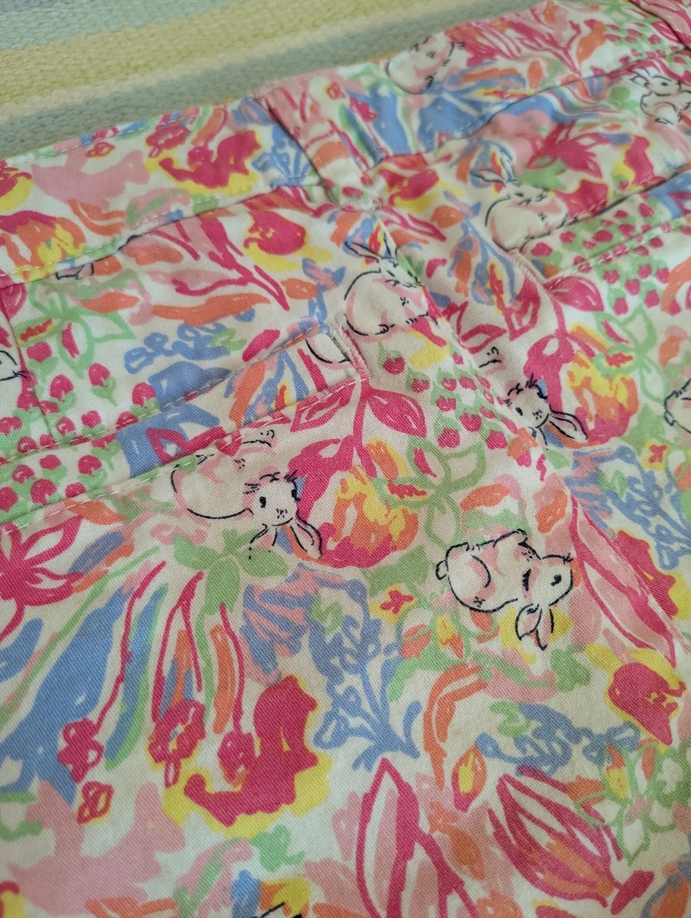 🛍️ BUNDLE ONLY • Crown & Ivy Scalloped Rabbit Print Shorts Size 10